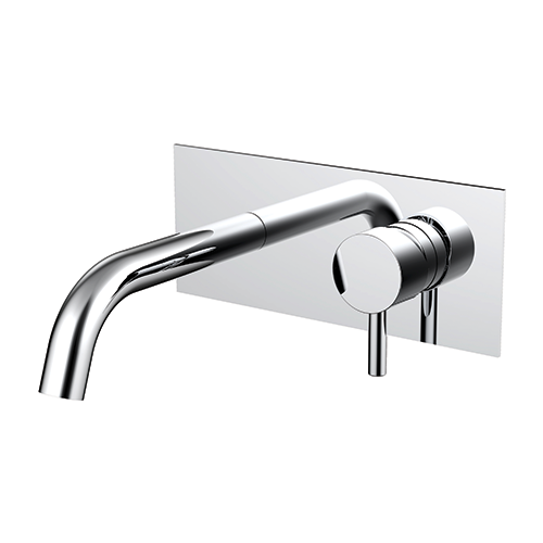 Elysian Wall Mounted Mixer - Brushed Nickel | ABI Bathrooms & Interiors