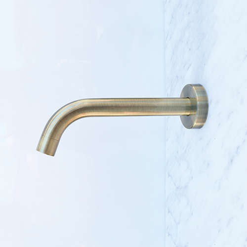 Brushed burnished brass tapware mixers showers sinks Australia