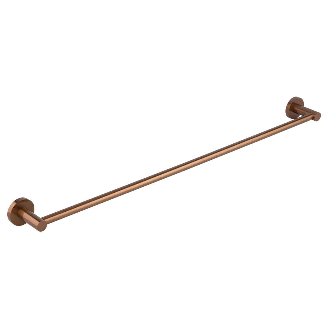 Elysian Single Towel Rail - Brushed Copper | ABI Interiors