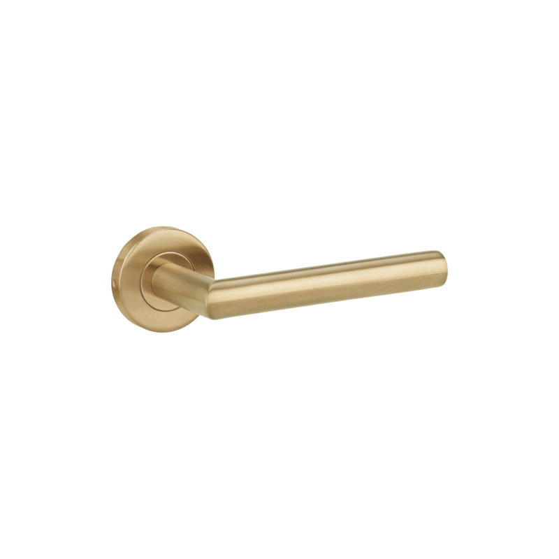 Davis Door Handle - Brushed Brass | ABI Interiors