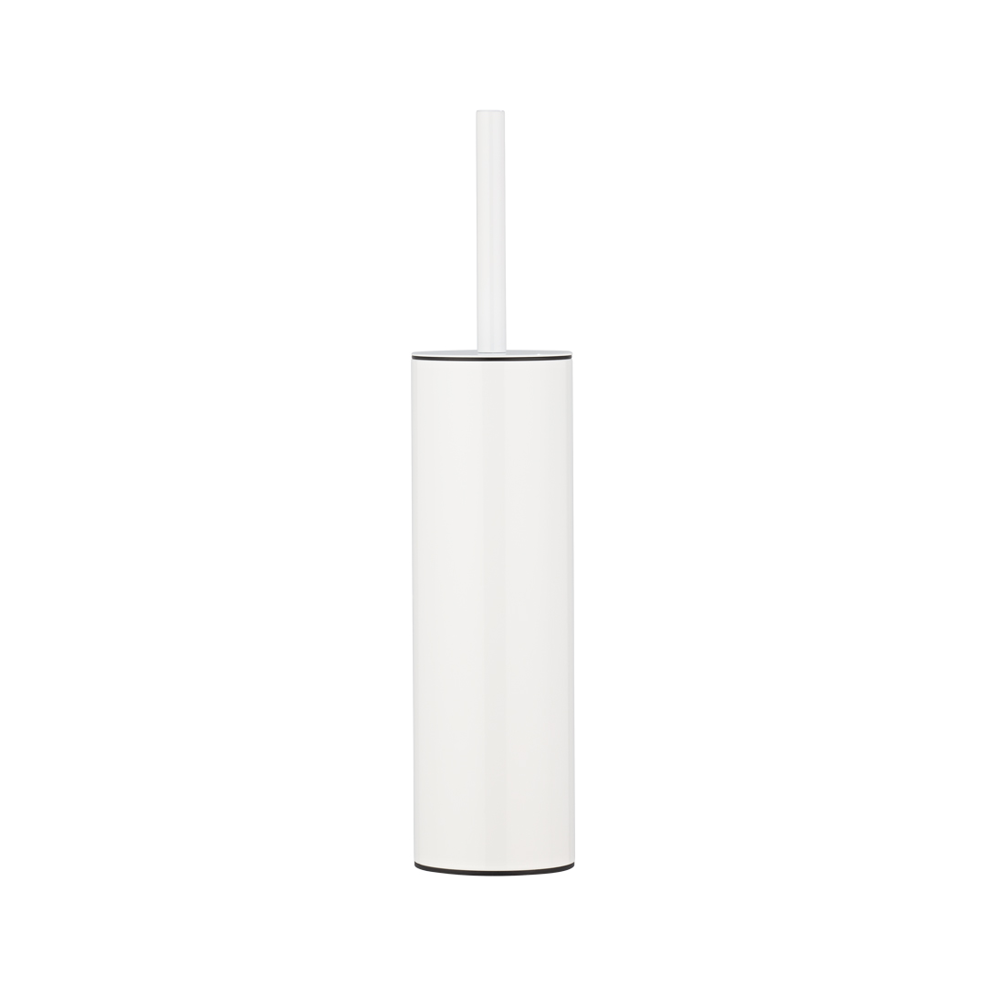 toilet brush white ceramic