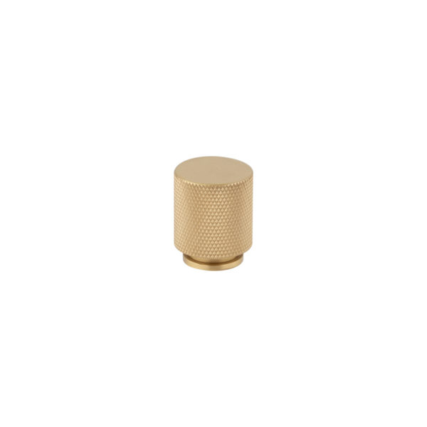 Tezra Textured Cabinetry Knob Round - Brushed Brass | ABI Interiors