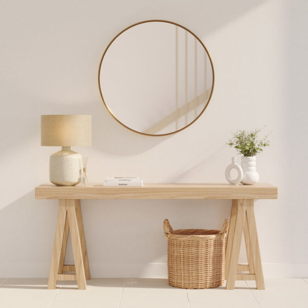 Myra 3 Door Mirror Cabinet 1278mm - White Ash Oak | ABI Bathrooms ...